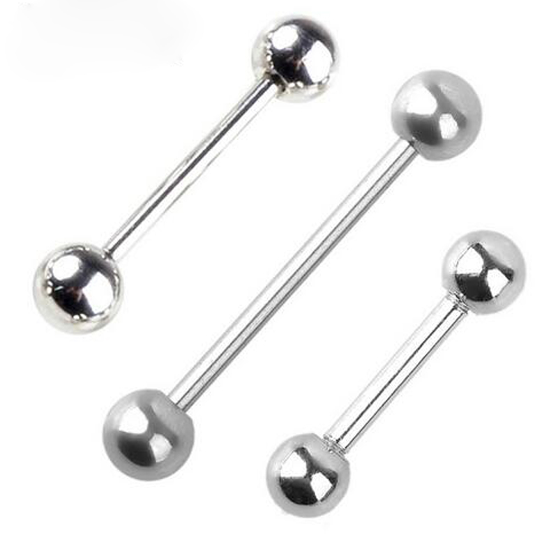 Body Jewelry Ear Plugs - 10Pcs/Lot 316L Stainless Steel Barbell 18G