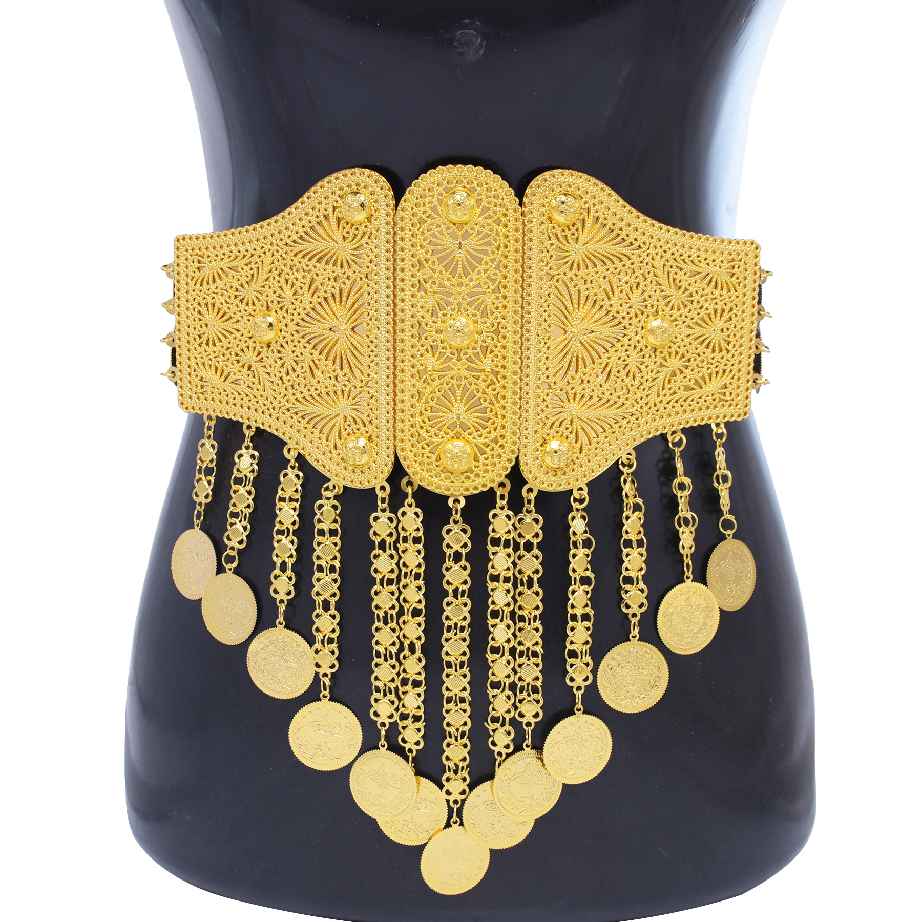 Indian Arab Gold Plated Wide W - Body Jewelry Indian 리뷰 및 가격