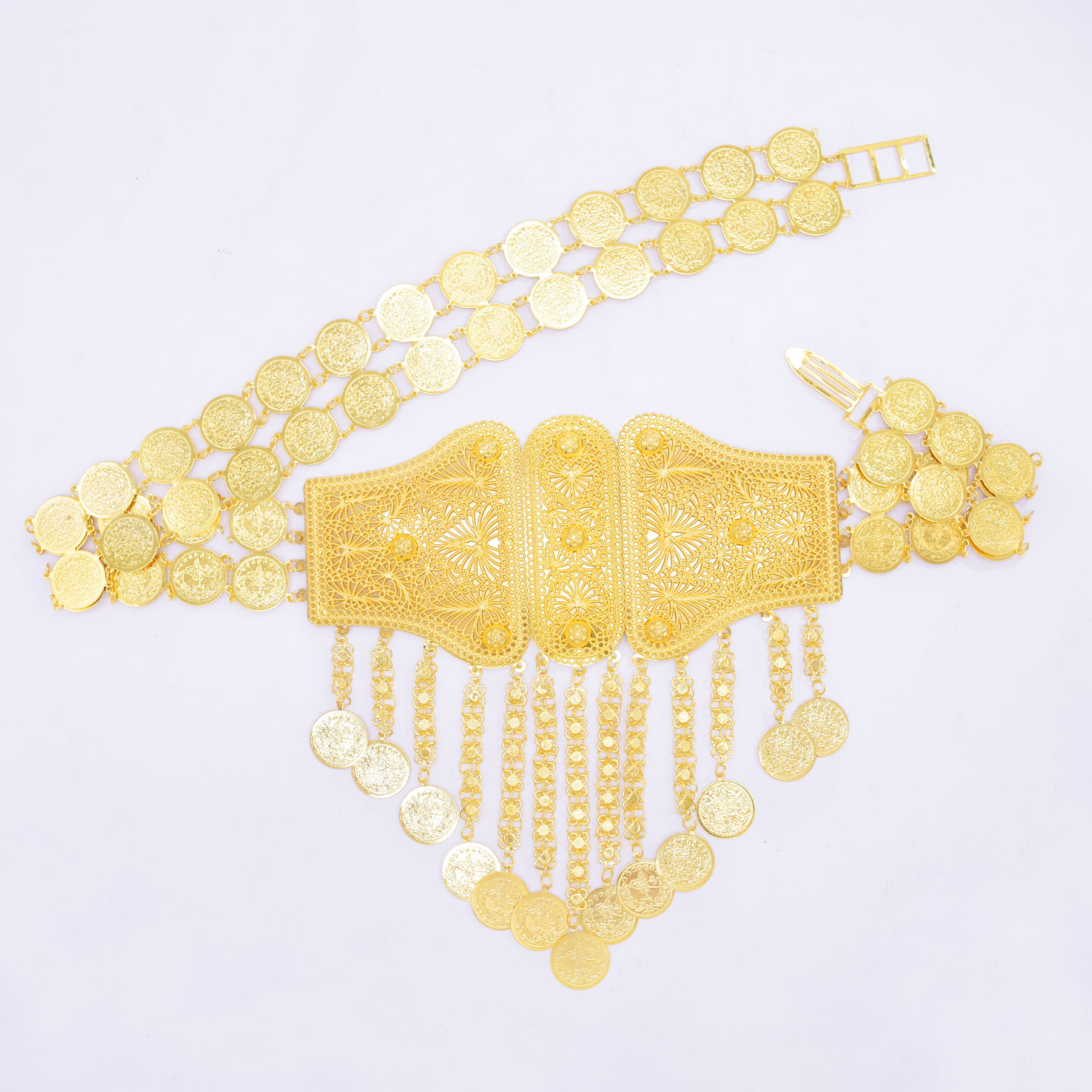 Indian Arab Gold Plated Wide W - Body Jewelry Indian 리뷰 및 가격