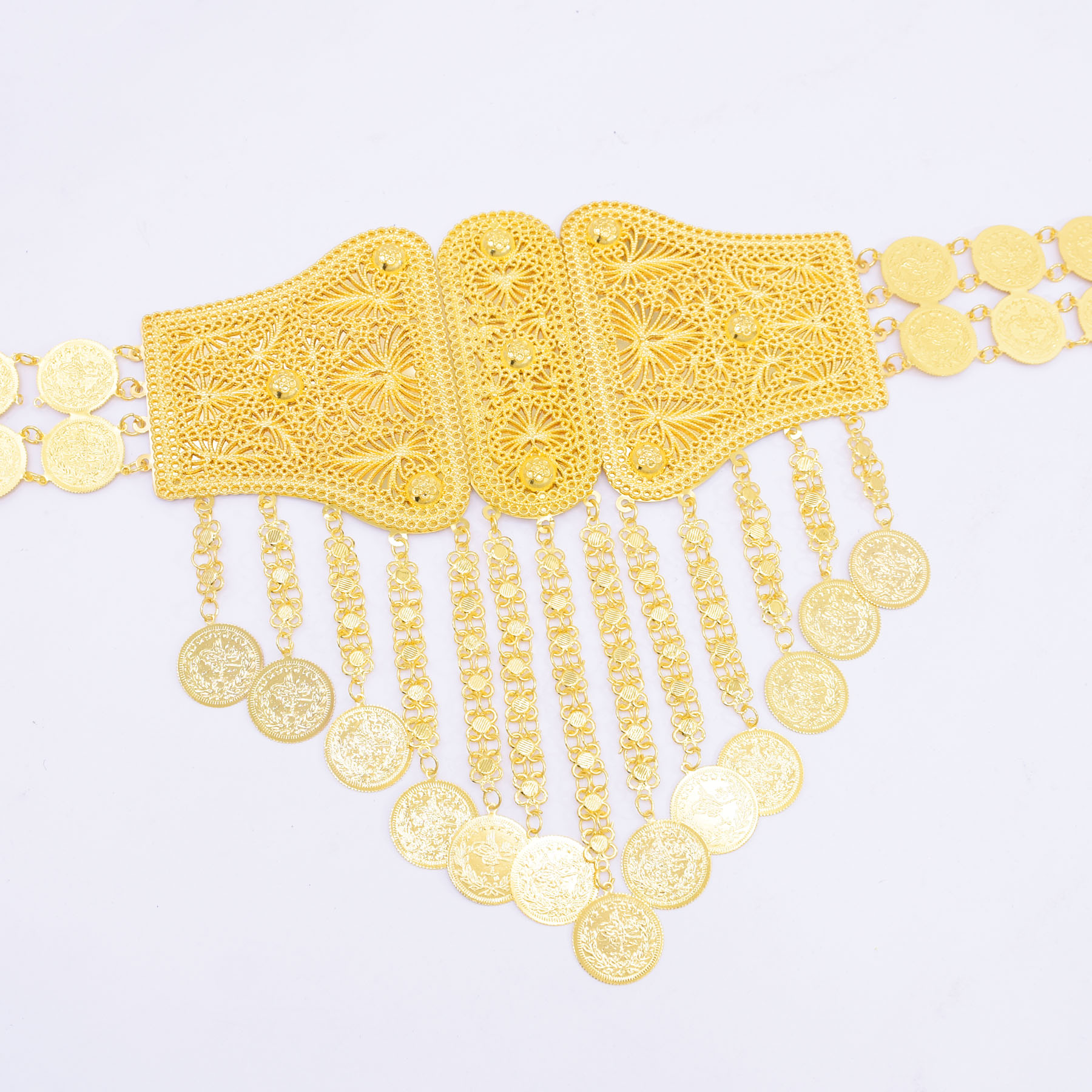 Indian Arab Gold Plated Wide W - Body Jewelry Indian 리뷰 및 가격