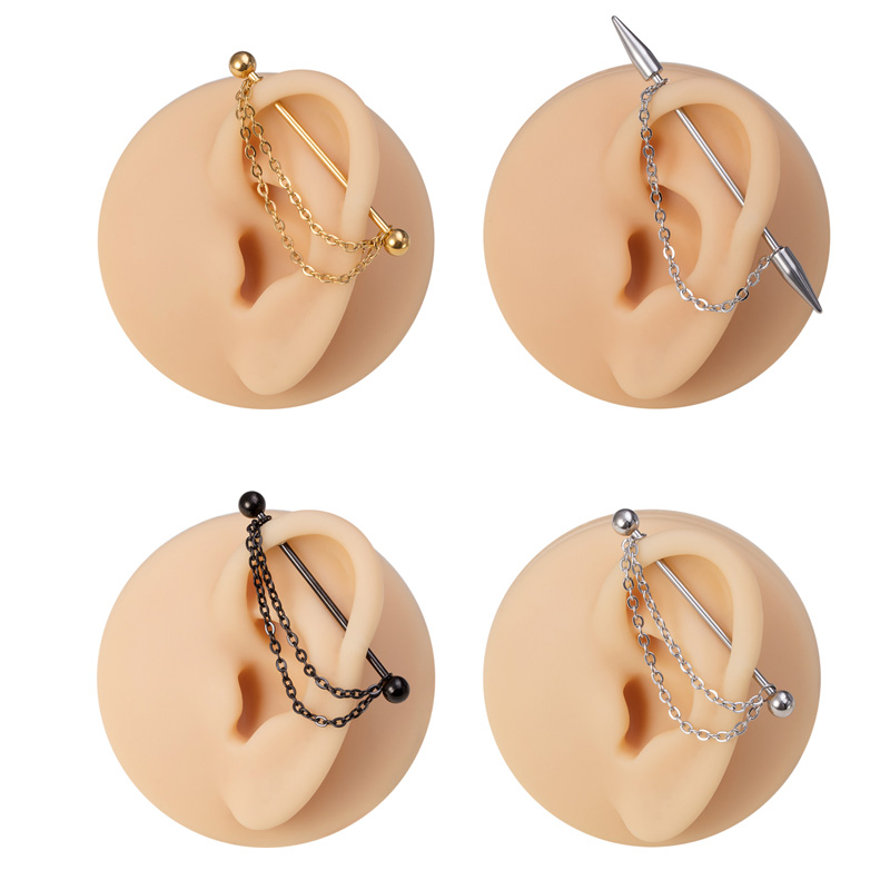 1pc Industrial Piercing Barbel - Body Jewelry Industrial 리뷰 및 가격