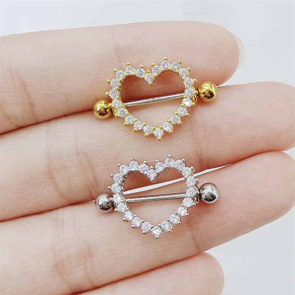 1 Pair Titanium Nipple Piercin - Body Jewelry Nipple Rings 리뷰 및 가격