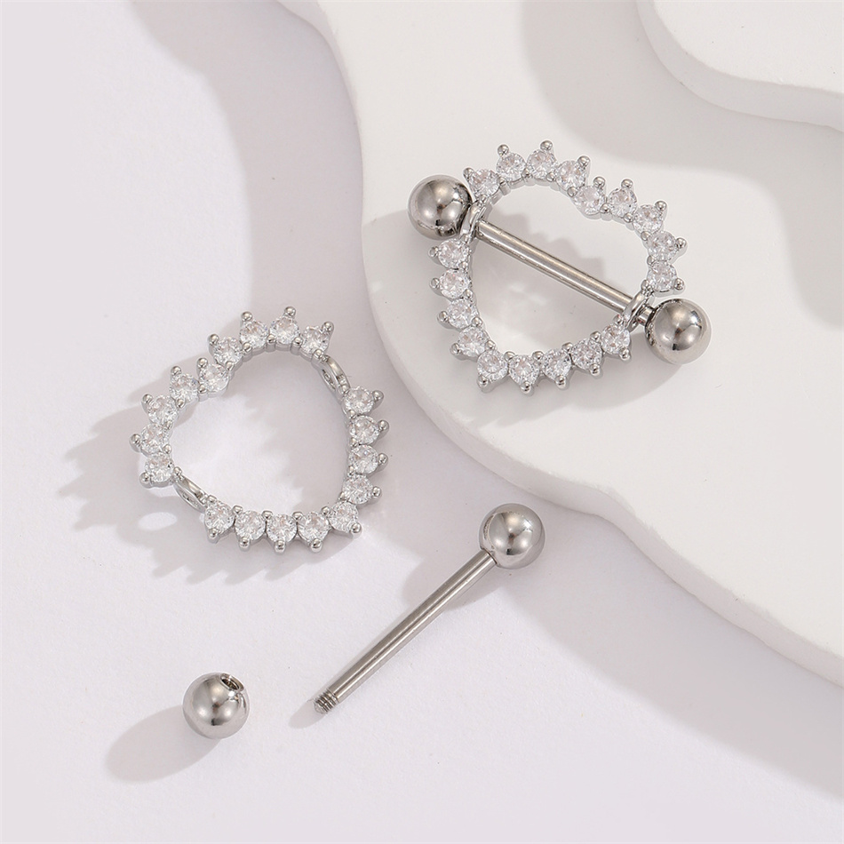 1 Pair Titanium Nipple Piercin - Body Jewelry Nipple Rings 리뷰 및 가격