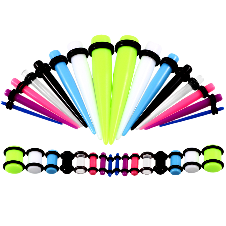 36pcs/lot Acrylic Ear Gauge Ta - Body Jewelry Ear Plugs 리뷰 및 가격