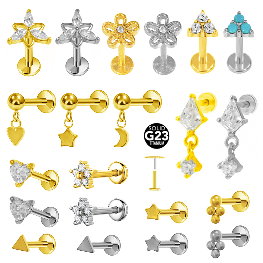 ASTM F136 G23 Titanium Pendant - Body Jewelry Threadless 리뷰 및 가격
