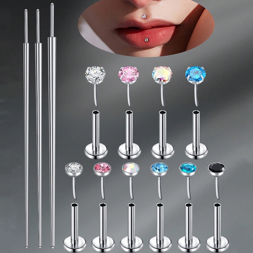 1 Set Titanium Alloy Threadles - Body Jewelry Threadless 리뷰 및 가격