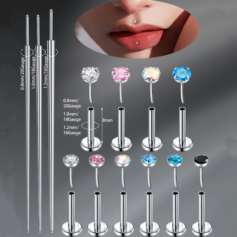 1 Set Titanium Alloy Threadles - Body Jewelry Threadless 리뷰 및 가격