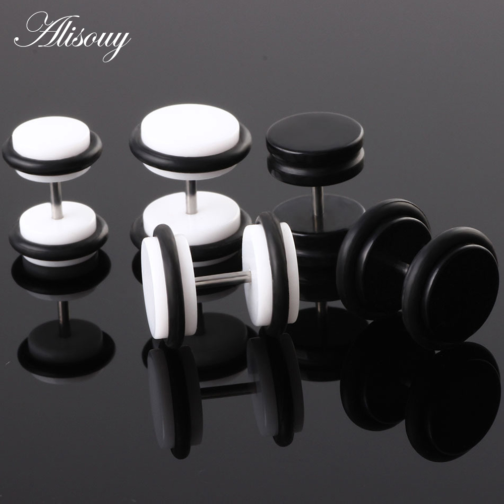 2PCS Acrylic Fake Cheater Ear  - Body Jewelry Ear Plugs 리뷰 및 가격