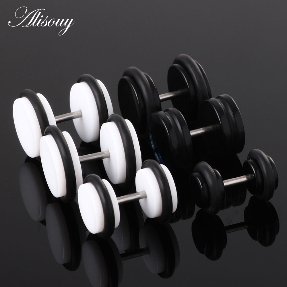2PCS Acrylic Fake Cheater Ear  - Body Jewelry Ear Plugs 리뷰 및 가격