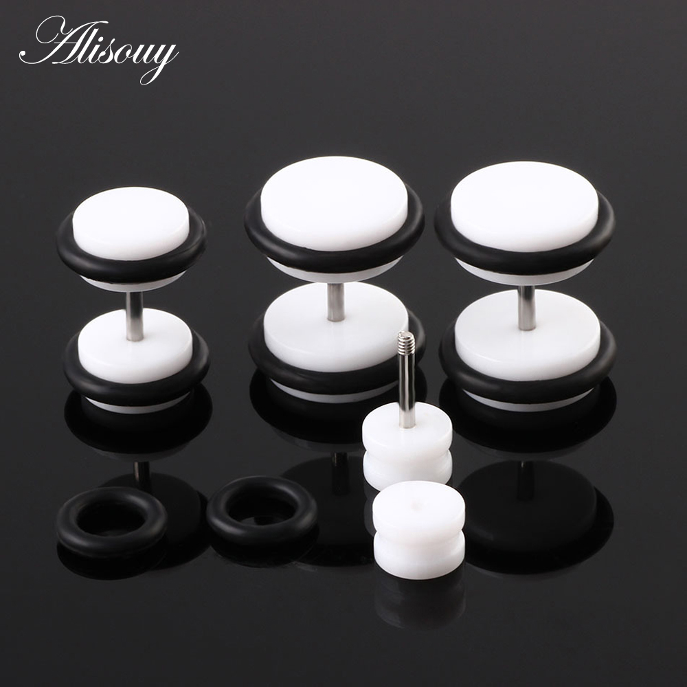 2PCS Acrylic Fake Cheater Ear  - Body Jewelry Ear Plugs 리뷰 및 가격