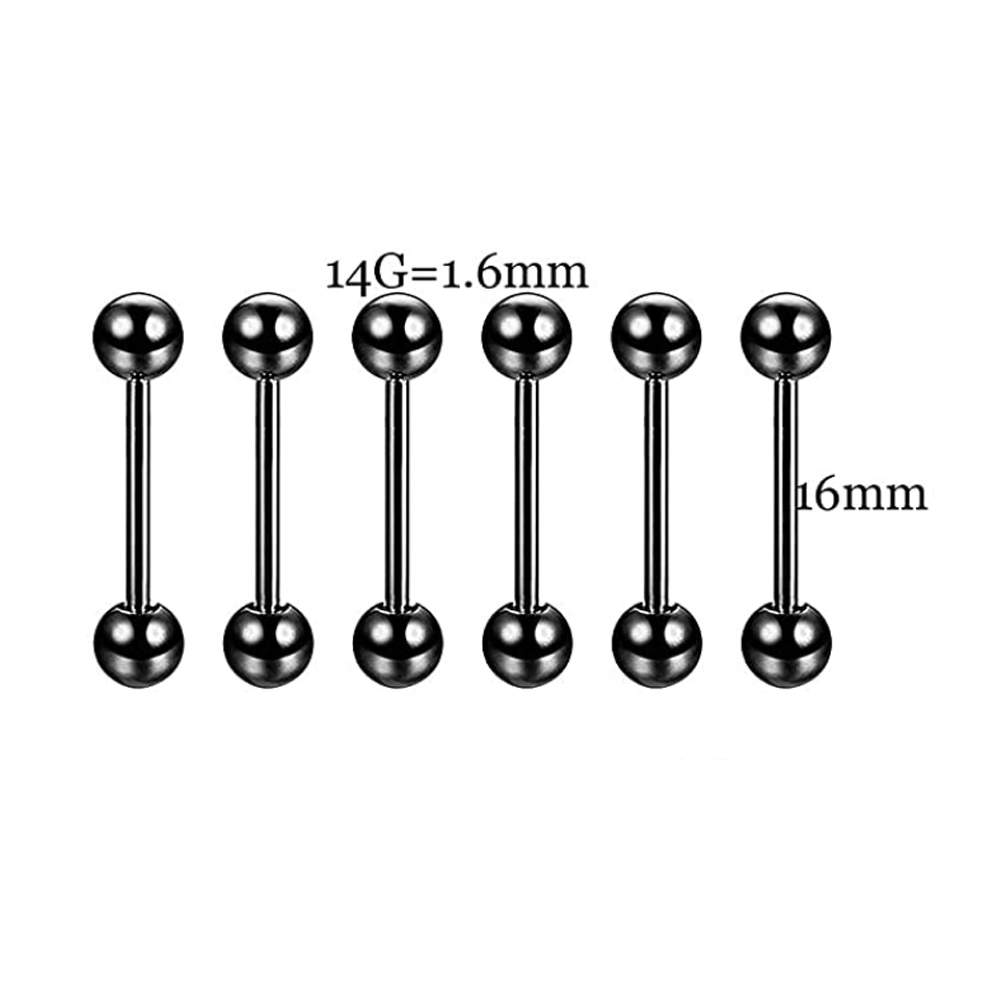 6 PCS Professional Piercing Ki - Body Jewelry Nipple Rings 리뷰 및 가격