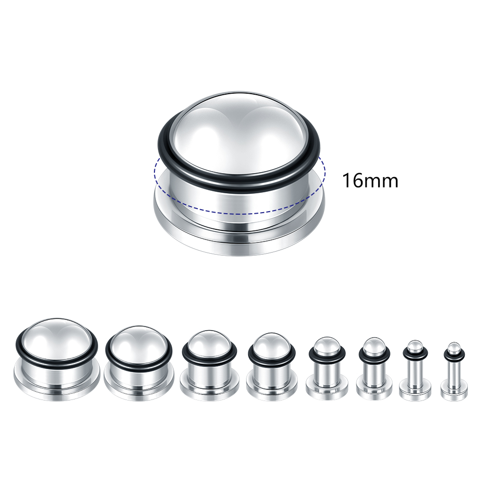 1Pair Stainless Steel Ear Tunn - Body Jewelry Ear Plugs 리뷰 및 가격