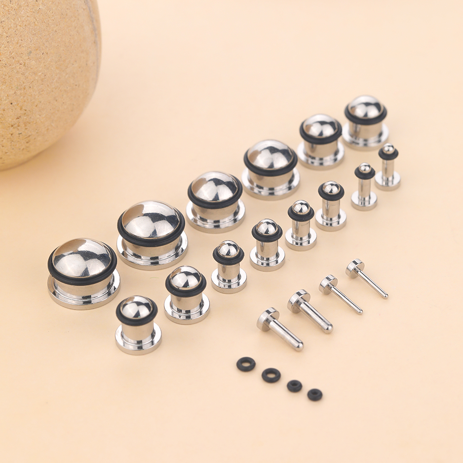 1Pair Stainless Steel Ear Tunn - Body Jewelry Ear Plugs 리뷰 및 가격