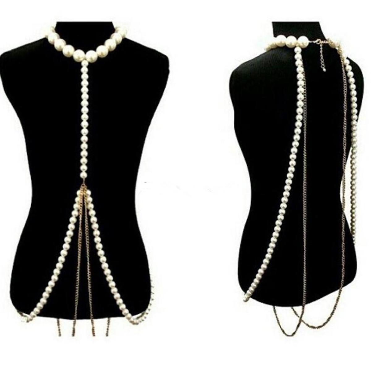 Luxurious Pearl Gold Chain Bod - Body Jewelry High End 리뷰 및 가격