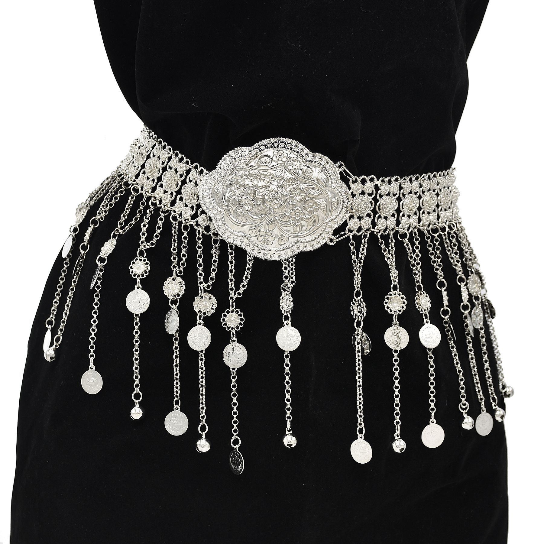 Silver Plated Moroccan Caftan  - Body Jewelry Indian 리뷰 및 가격