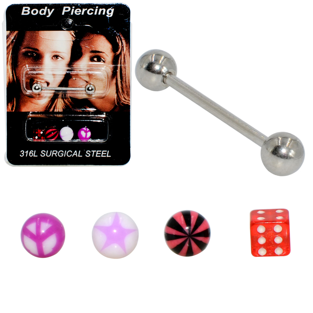 1Set(5 pcs) Surgical Steel Bar - Body Jewelry Nipple Rings 리뷰 및 가격