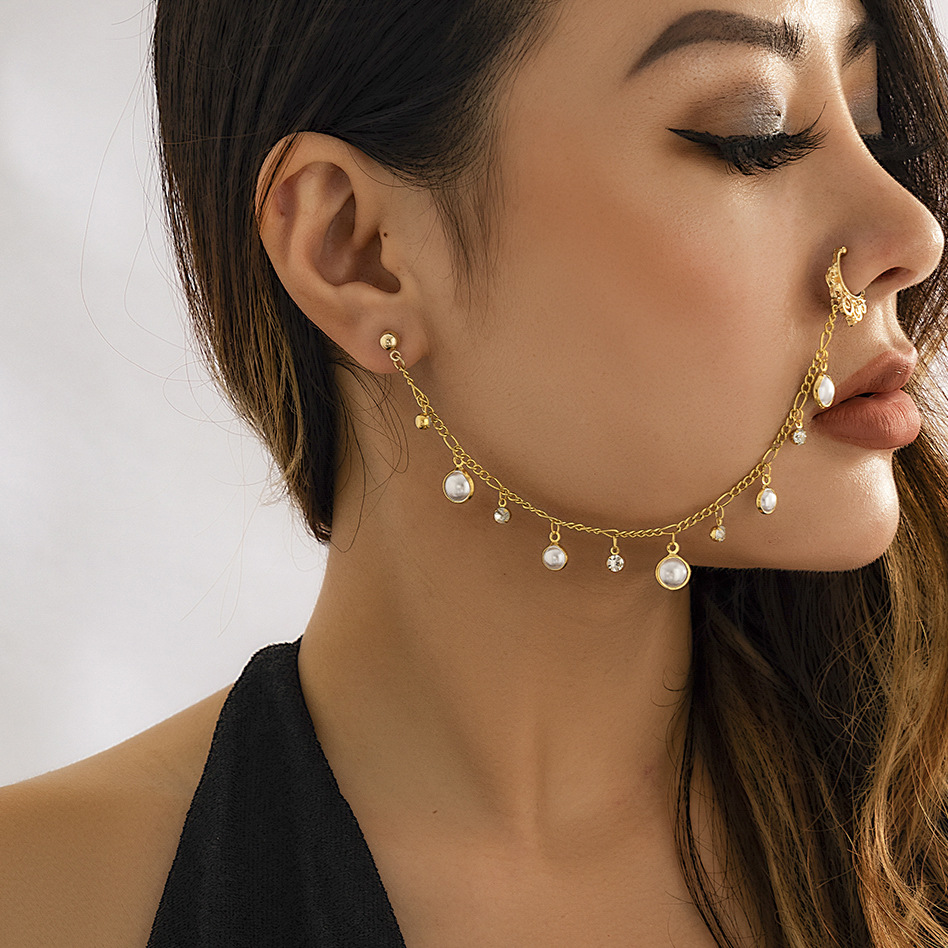 Indian Gold Color Pearl Butter - Body Jewelry Indian 리뷰 및 가격