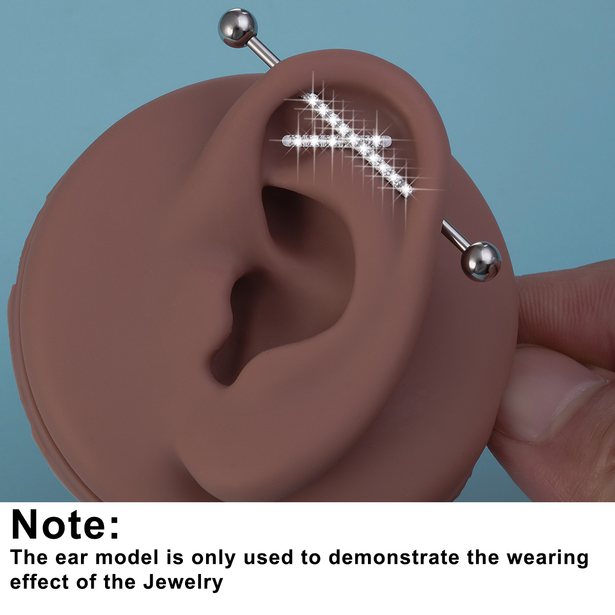 1pc Zirconia Industrial Pierci - Body Jewelry Industrial 리뷰 및 가격