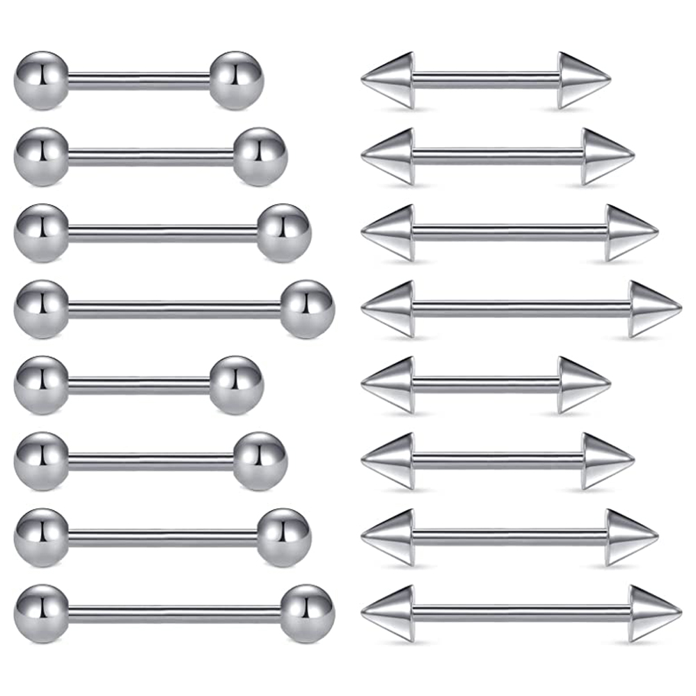 16pcs 14G Stainless Steel Nipp - Body Jewelry Nipple Rings 리뷰 및 가격