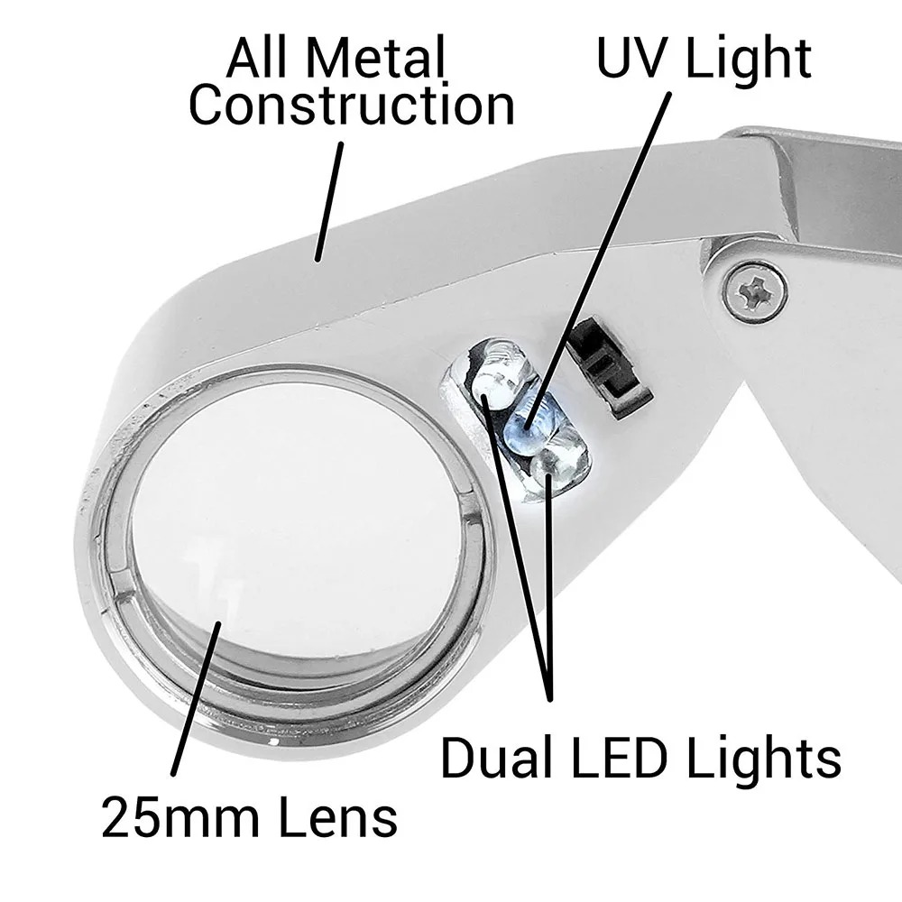 40X Illuminated Jeweler Loupe  - Body Jewelry Repair 리뷰 및 가격