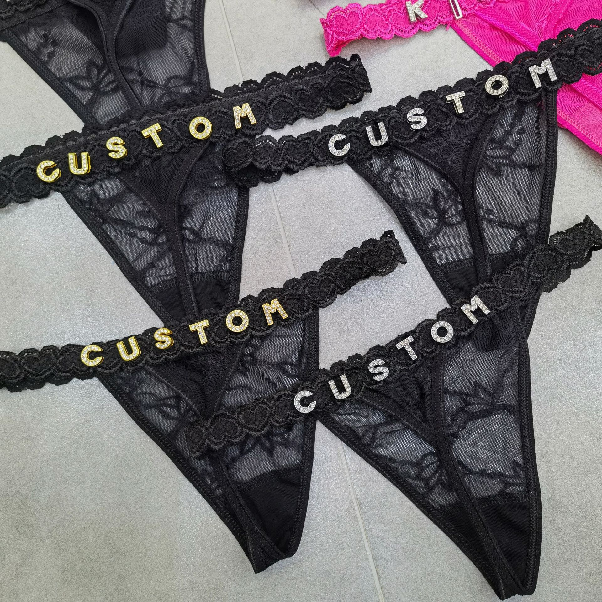 Customize Thongs Crystal Name  - Body Jewelry 리뷰 및 가격