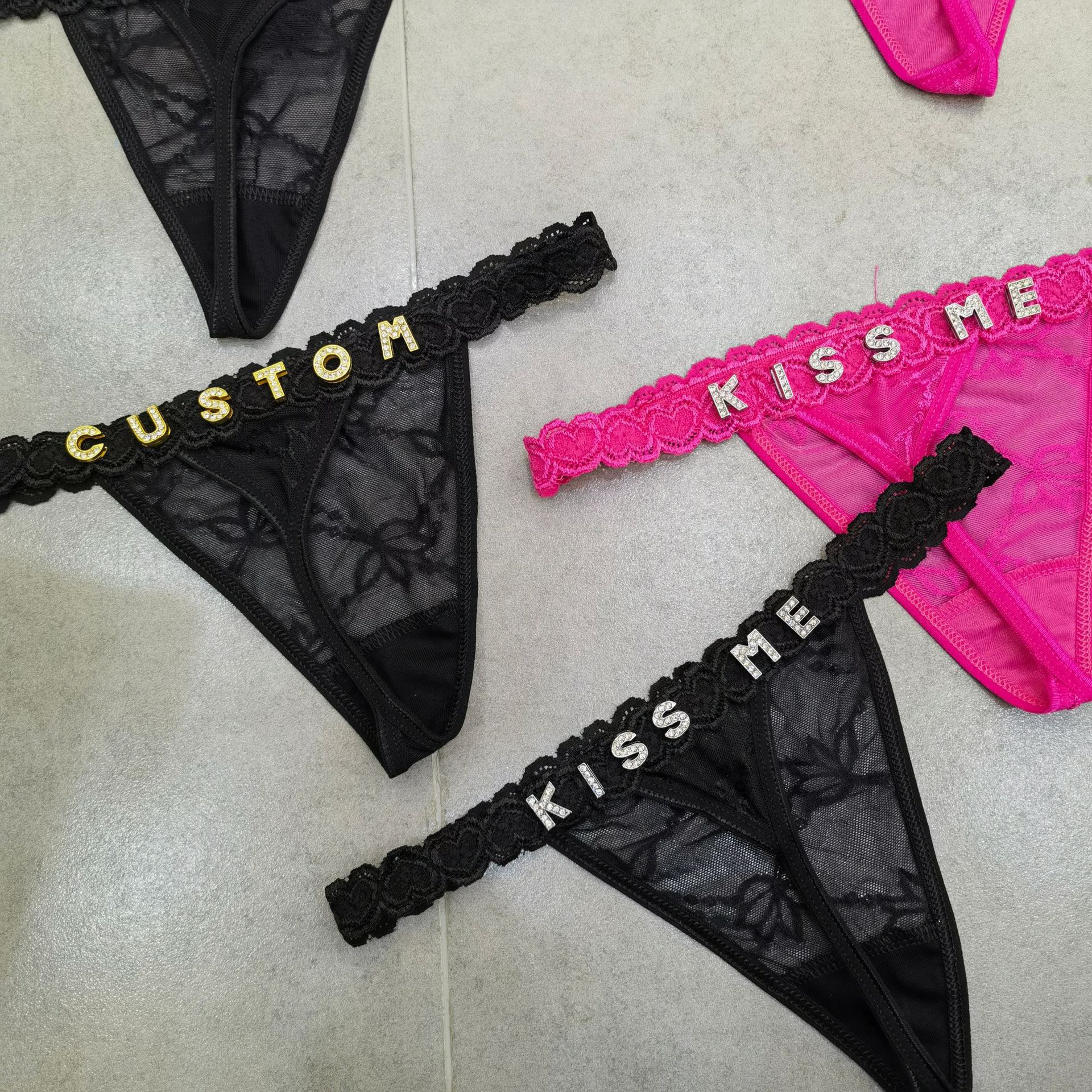 Customize Thongs Crystal Name  - Body Jewelry 리뷰 및 가격