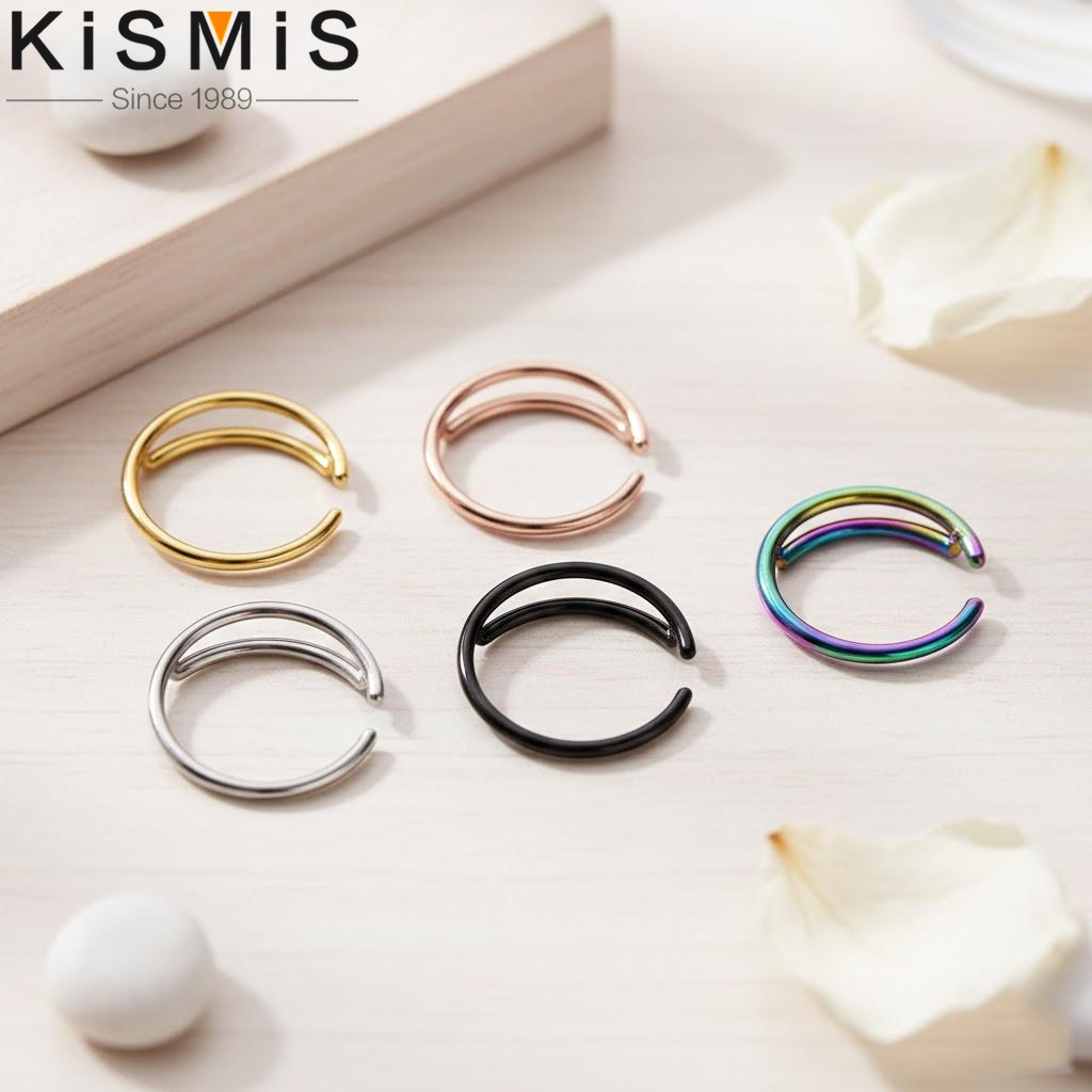 Stainless Steel Moon Nose Hoop - Body Jewelry Indian 리뷰 및 가격
