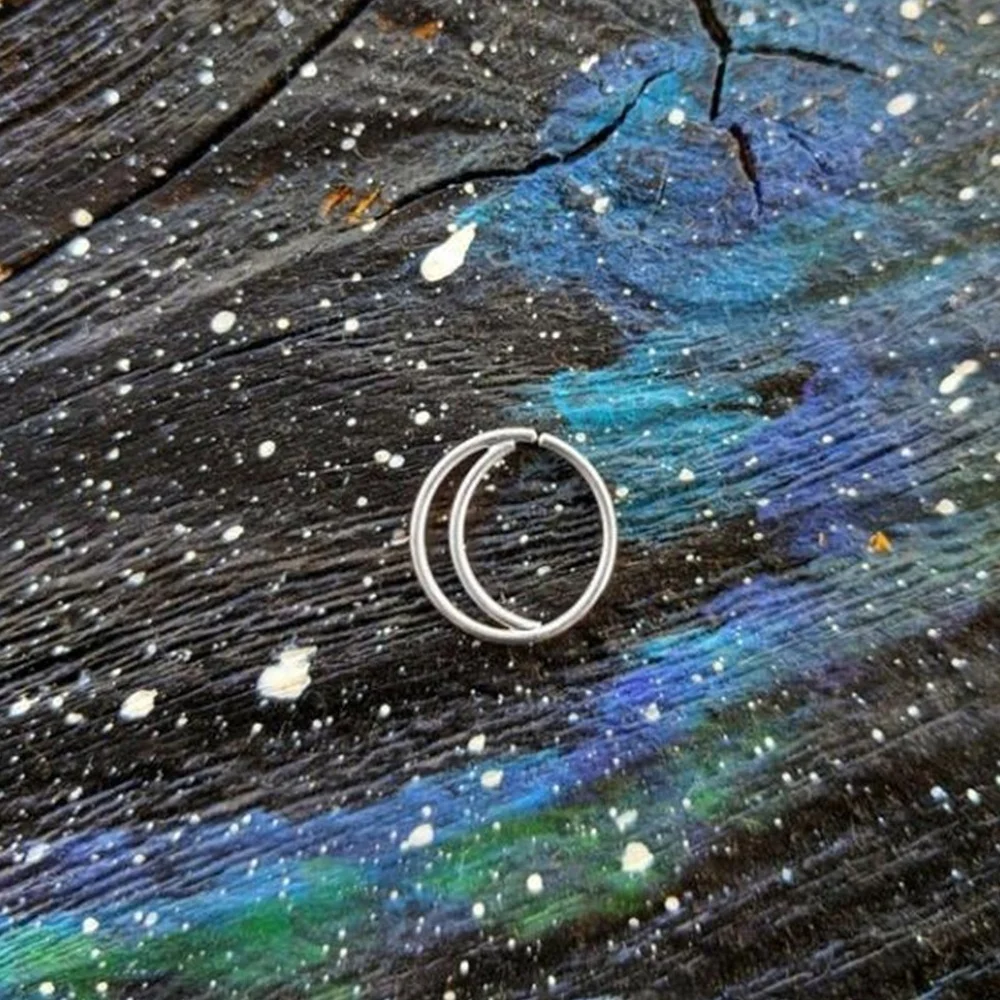 Stainless Steel Moon Nose Hoop - Body Jewelry Indian 리뷰 및 가격