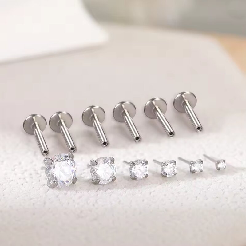 1PCS Titanium push threadless  - Body Jewelry Threadless 리뷰 및 가격