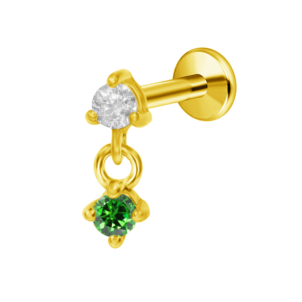 G23 Titanium Moon Star Pendant - Body Jewelry Threadless 리뷰 및 가격
