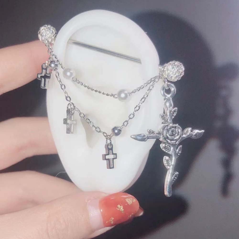 1PC Industrial Scaffold Barbel - Body Jewelry Industrial 리뷰 및 가격