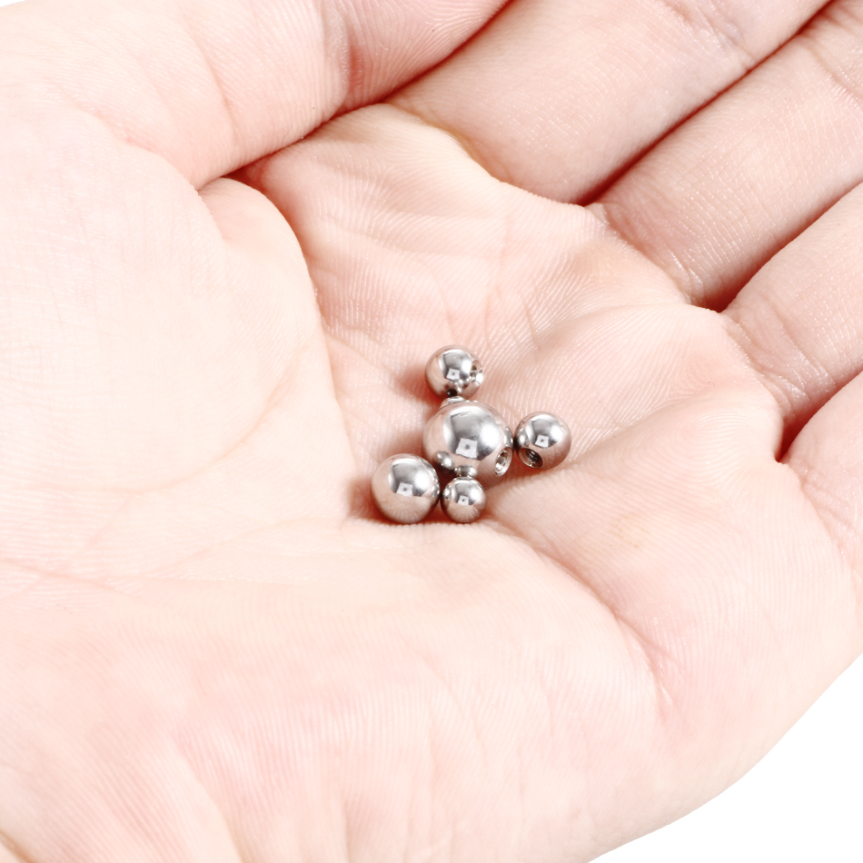 100Pcs/lot Stainless Steel Scr - Body Jewelry Nipple Rings 리뷰 및 가격