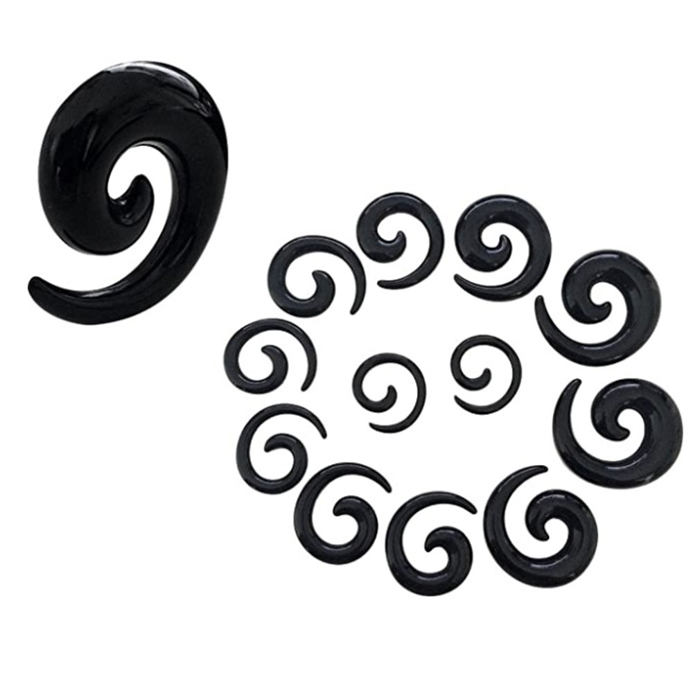 1 Set Ear Taper Kit Black Ear  - Body Jewelry Ear Plugs 리뷰 및 가격