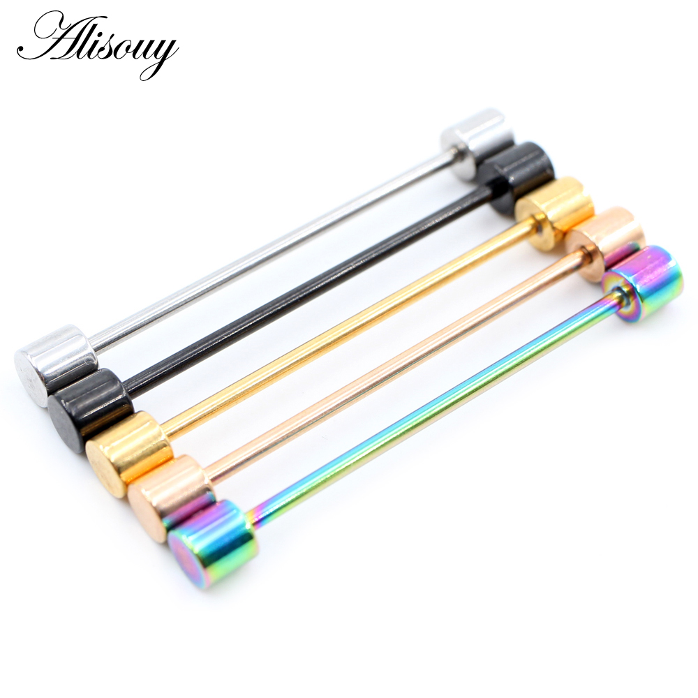 Alisouy 2pcs 14G Stainless Ste - Body Jewelry Industrial 리뷰 및 가격