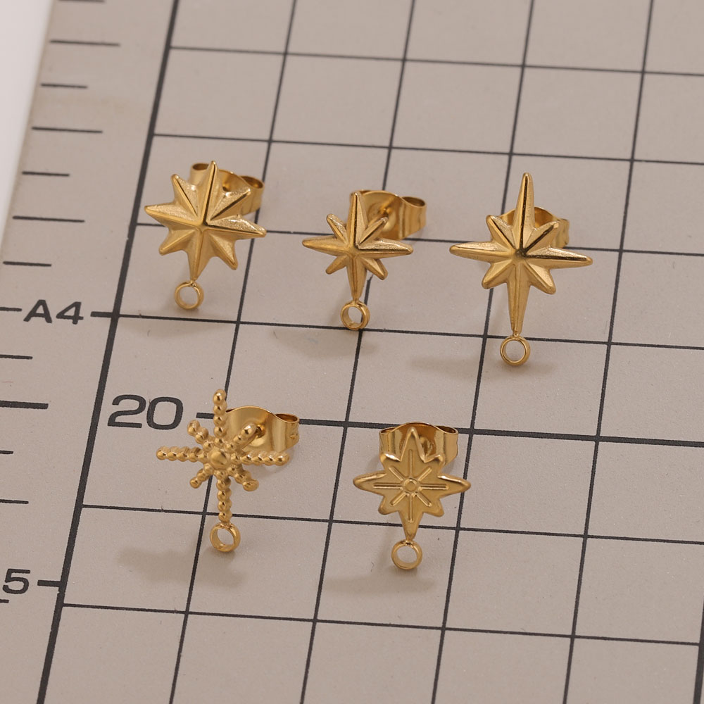 6pcs Stainless Steel Star Earr - Body Jewelry 리뷰 및 가격