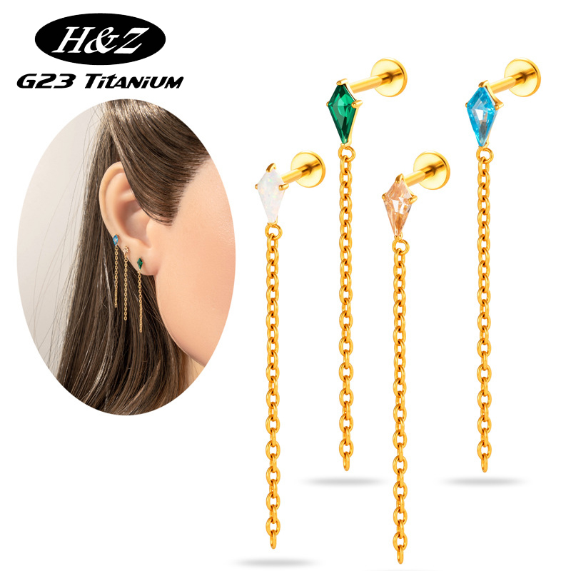 1PC G23 Titanium Piercing Thre - Body Jewelry Threadless 리뷰 및 가격