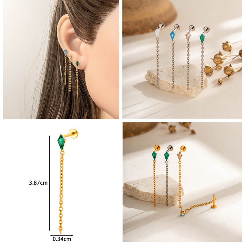 1PC G23 Titanium Piercing Thre - Body Jewelry Threadless 리뷰 및 가격