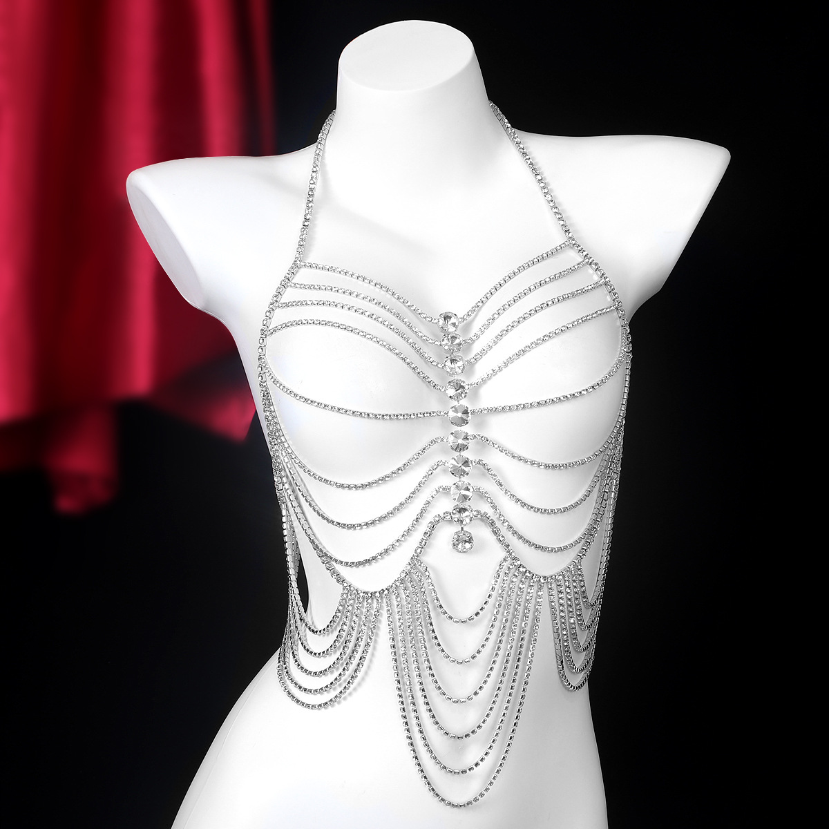 Luxurious Stripe Tassels Retro - Body Jewelry Chest 리뷰 및 가격