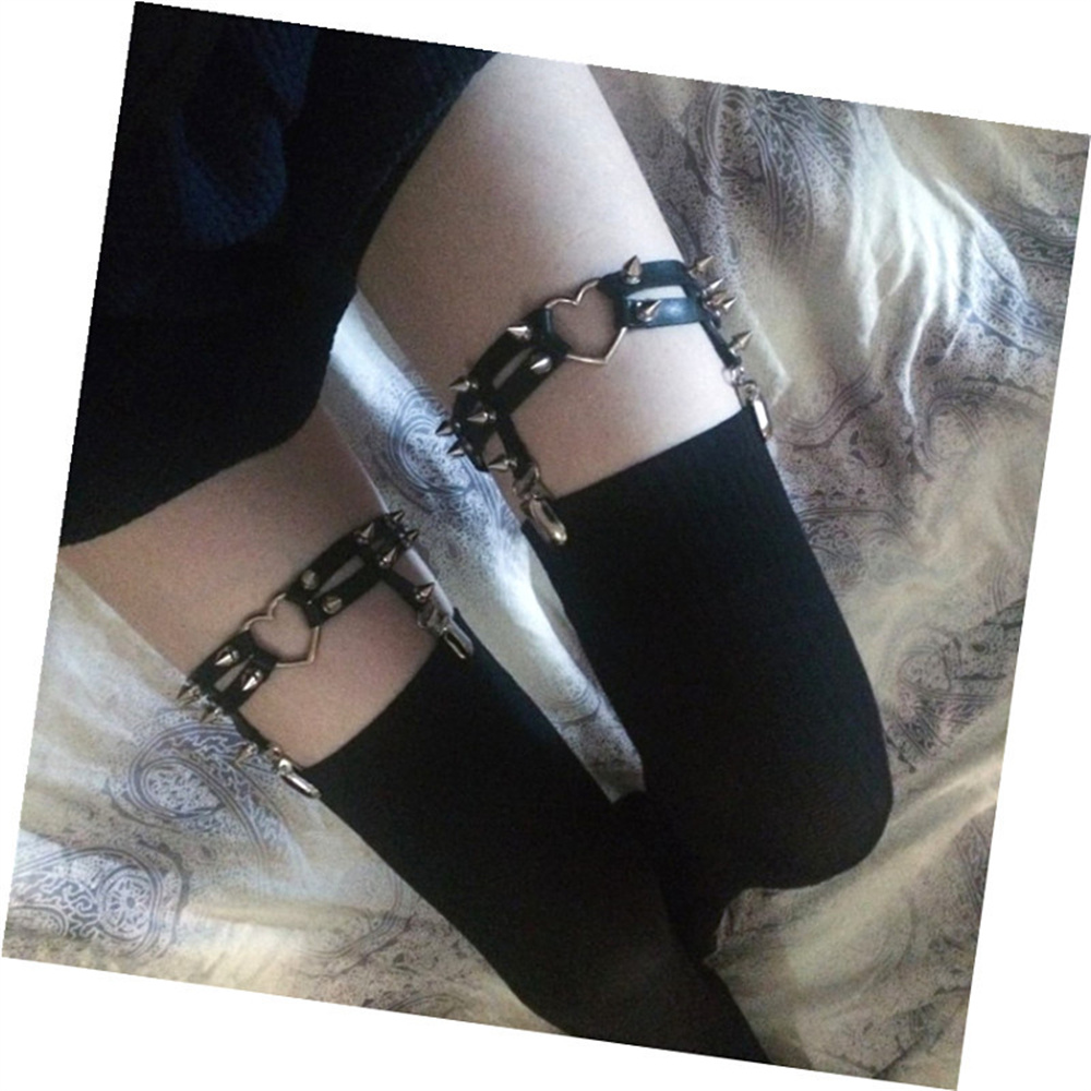 1Pcs Women Punk Goth Heart PU  - Body Jewelry Rings 리뷰 및 가격