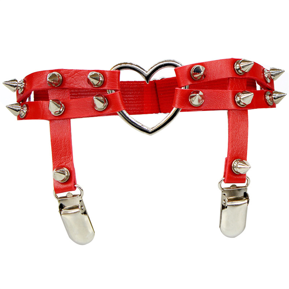 1Pcs Women Punk Goth Heart PU  - Body Jewelry Rings 리뷰 및 가격