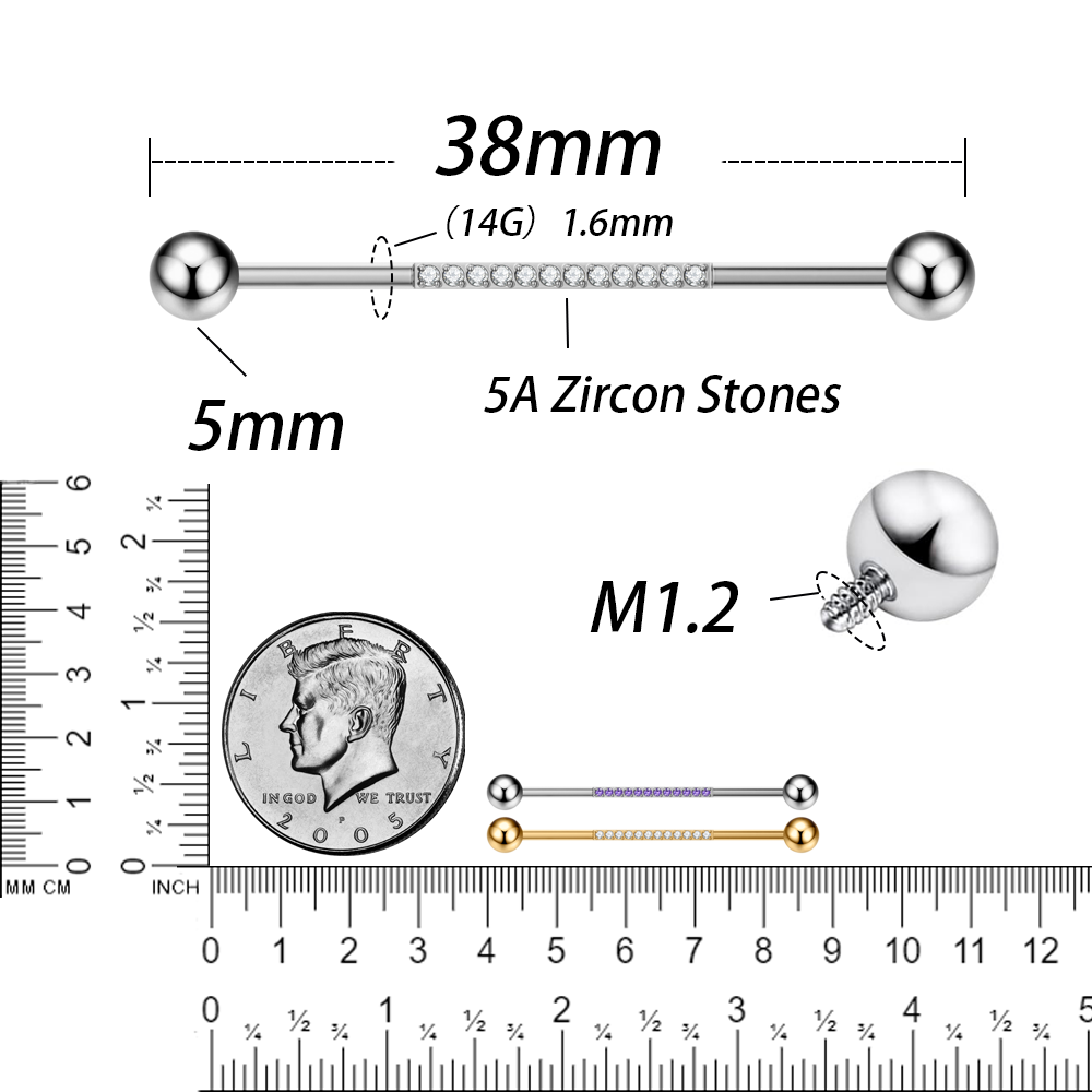 G23 Titanium Body Piercing Jew - Body Jewelry Industrial 리뷰 및 가격