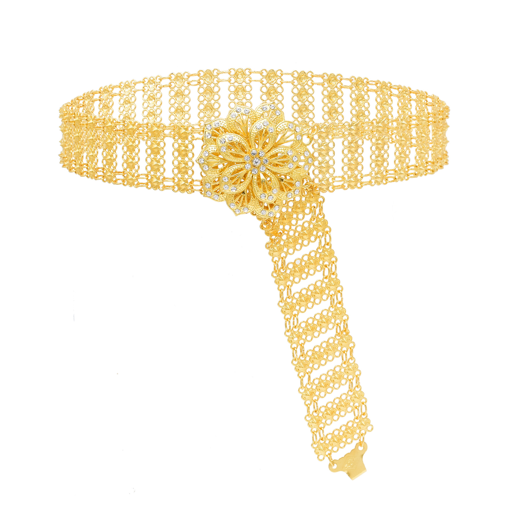 Golden Metal Big 3D Flower Cha - Body Jewelry Indian 리뷰 및 가격