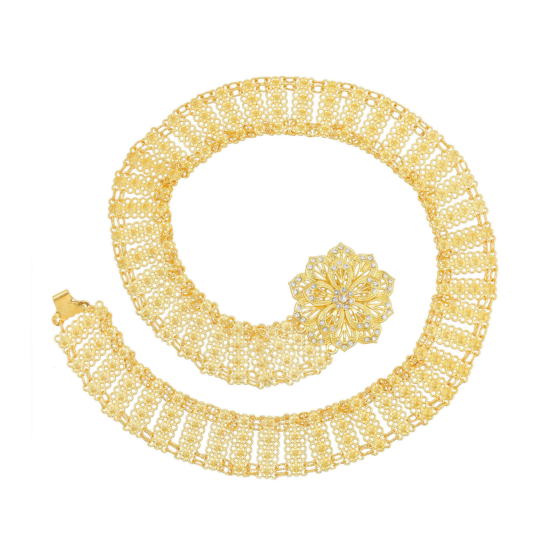 Golden Metal Big 3D Flower Cha - Body Jewelry Indian 리뷰 및 가격