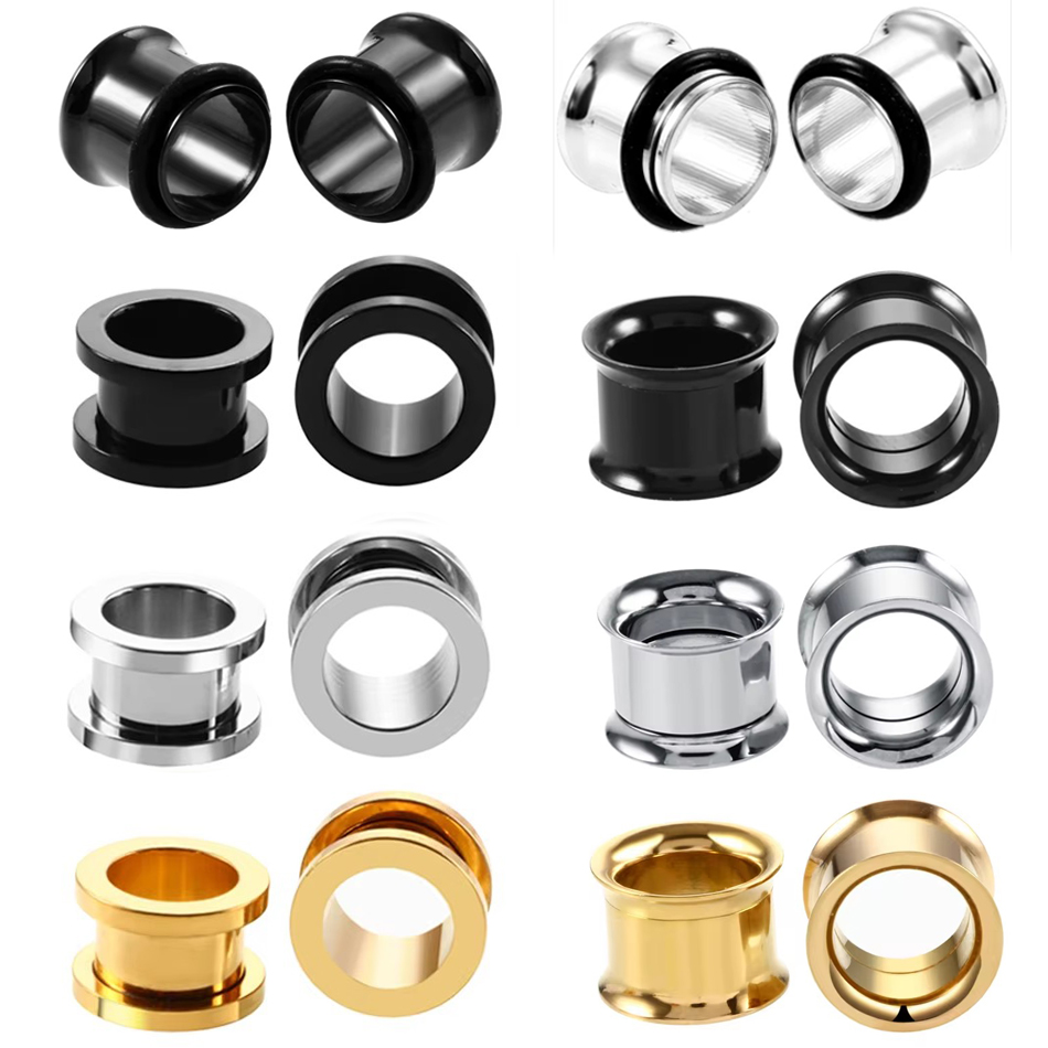 1Pair Stainless Steel Ear Plug - Body Jewelry Ear Plugs 리뷰 및 가격