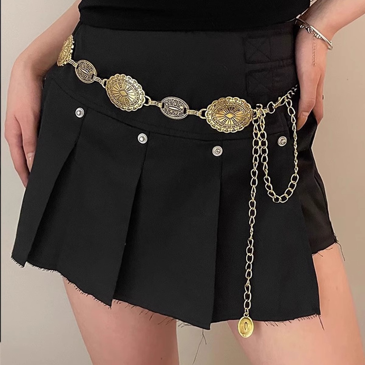 Ladies' retro style metal wais - Body Jewelry High End 리뷰 및 가격