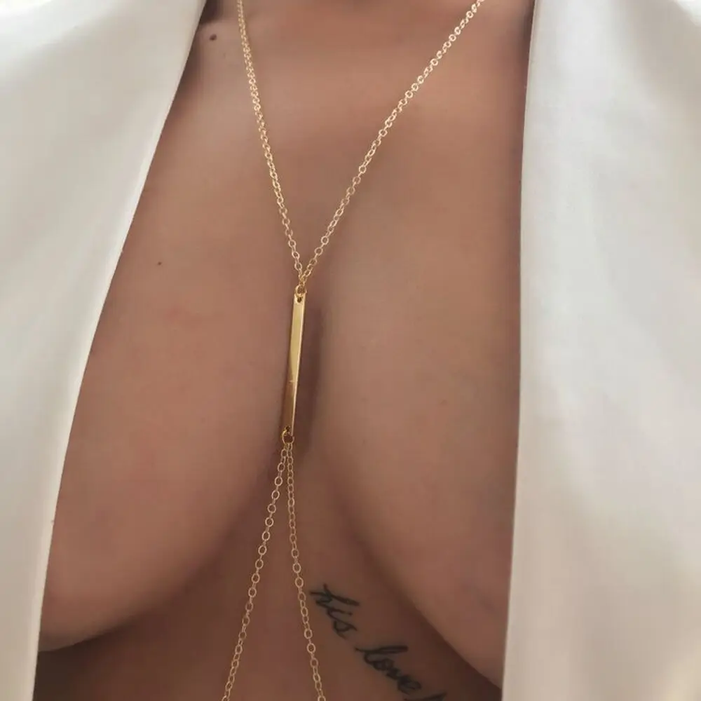 Sexy Metal Chest Chain Harness - Body Jewelry Chest 리뷰 및 가격