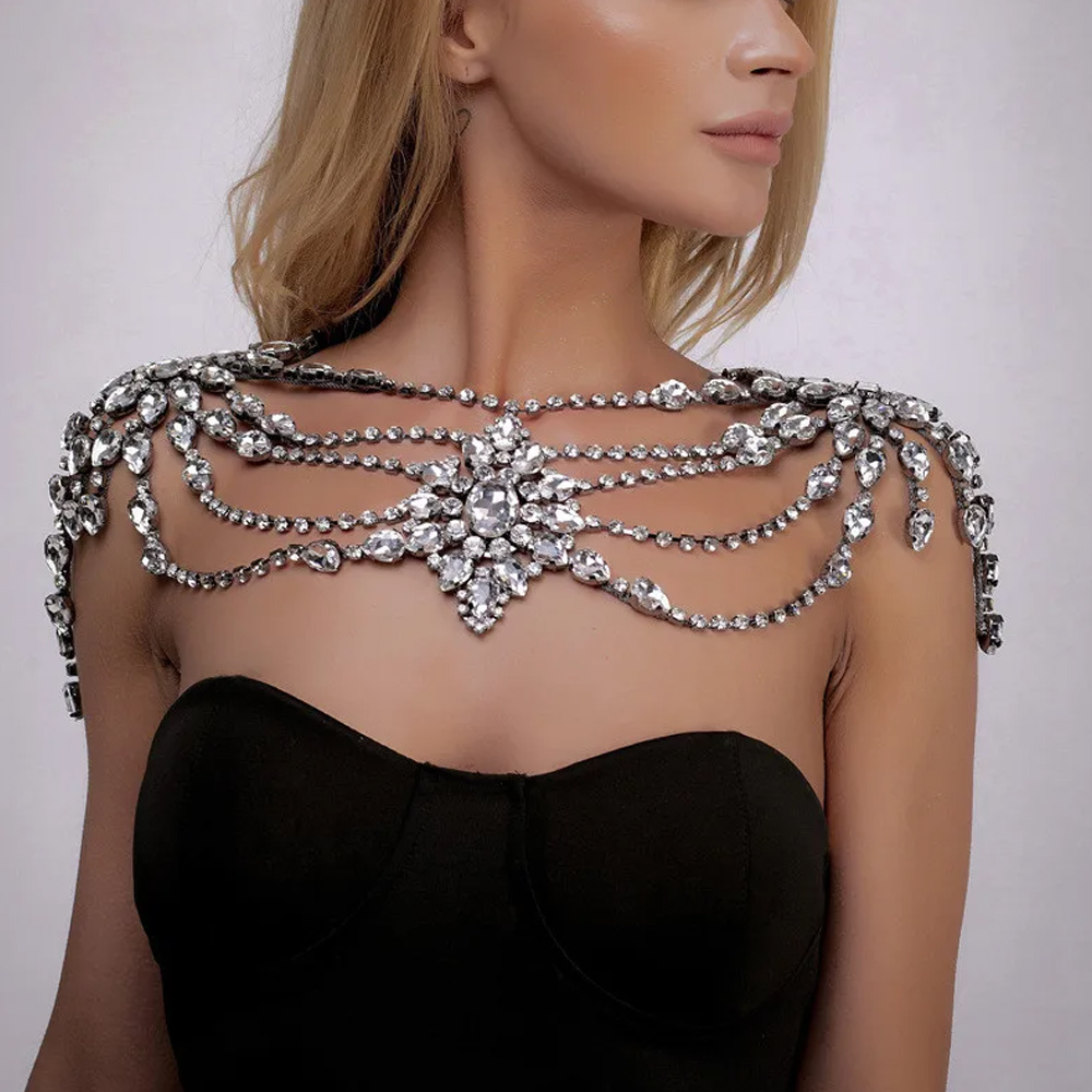Boho Crystal Bridal Shoulder C - Body Jewelry Chest 리뷰 및 가격