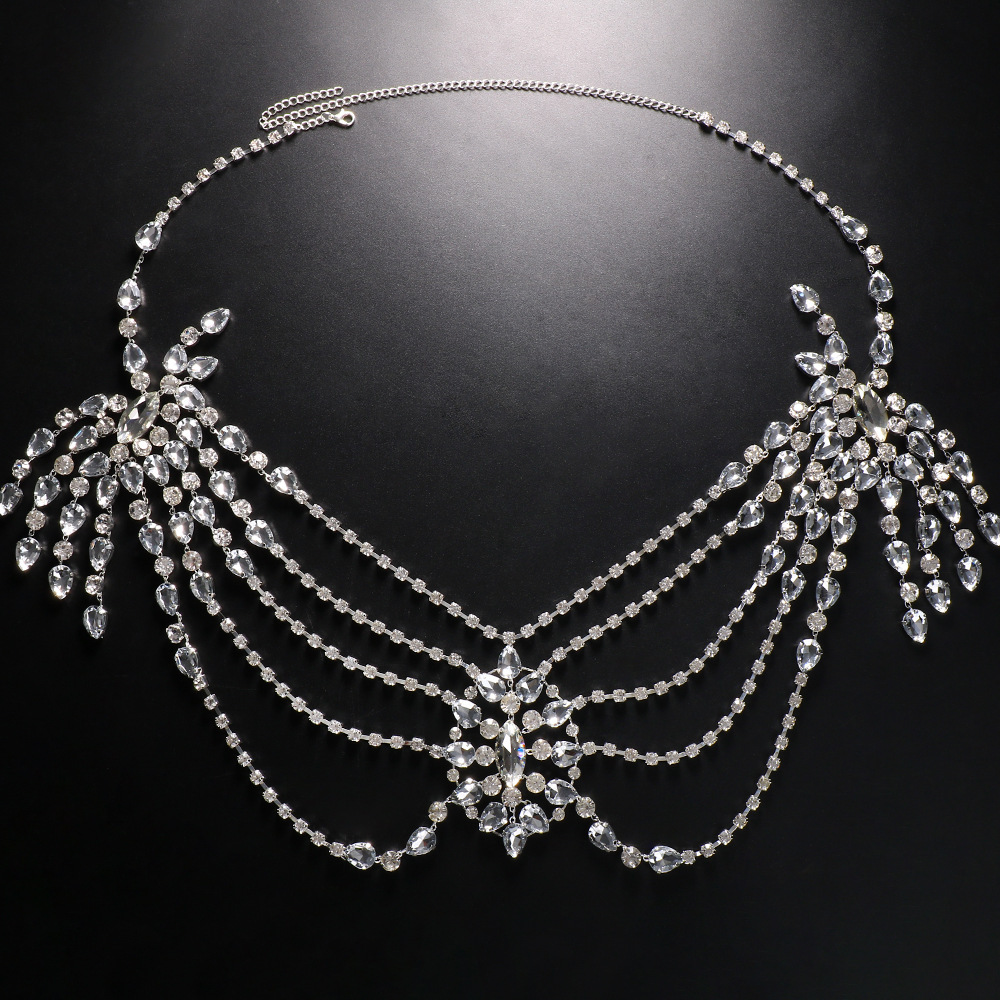 Boho Crystal Bridal Shoulder C - Body Jewelry Chest 리뷰 및 가격
