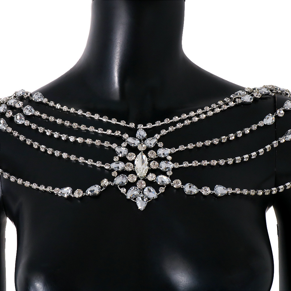 Boho Crystal Bridal Shoulder C - Body Jewelry Chest 리뷰 및 가격