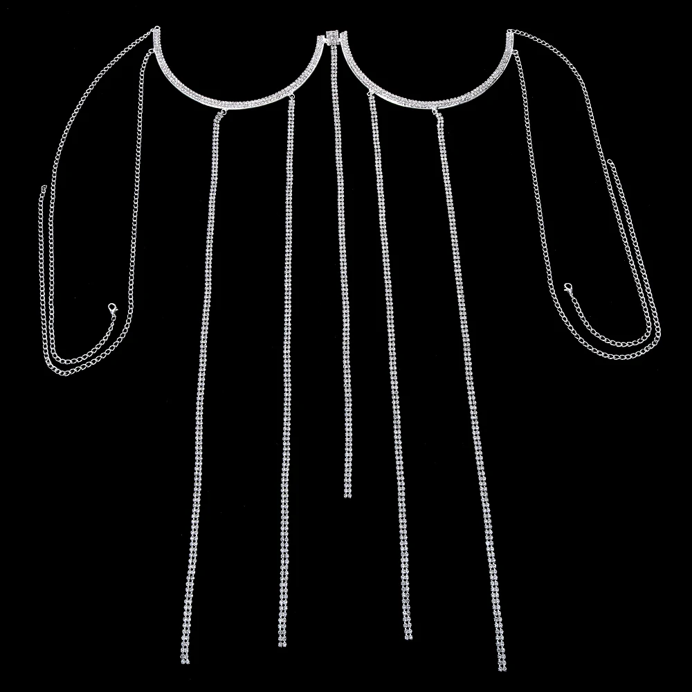 Sexy Tassel Chest Chain Rhines - Body Jewelry Chest 리뷰 및 가격